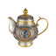 Серебряный чайник с Гербом РФ и позолотой 40370016А06